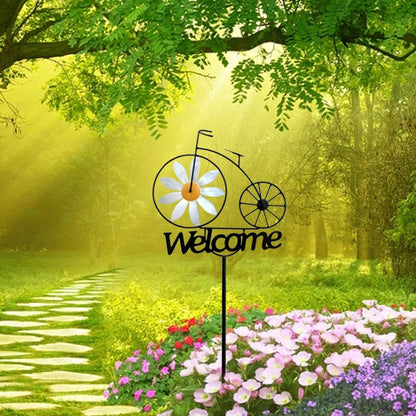 Garden Daisy Wind Spinner | Metal Structure | Weather Resistant | Lawn & Garden Decoration