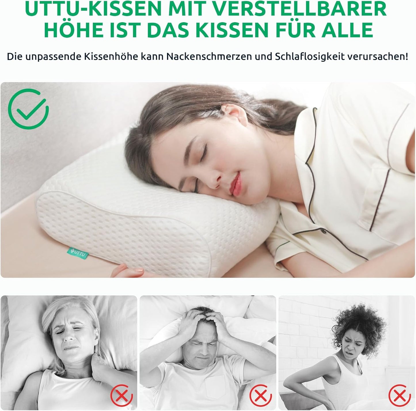 Ergonomic Orthopedic Neck Pillow for Comfortable Sleep