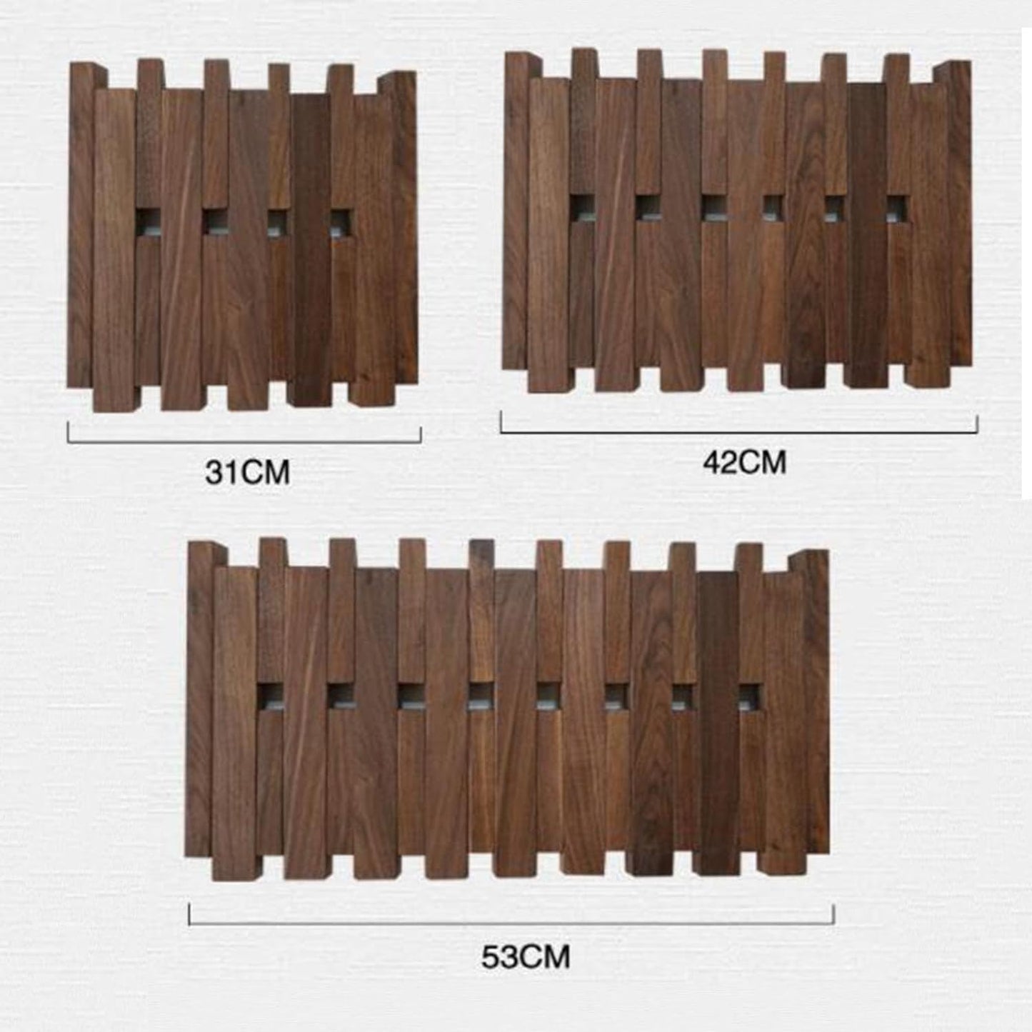 Wall-Mounted Hook Rack with Adjustable Design