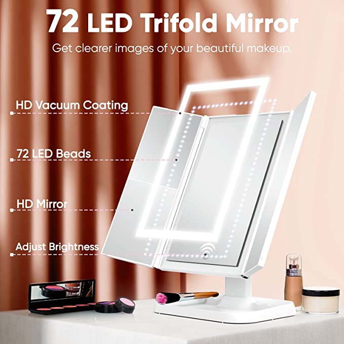 Illuminate Your Beauty with the Tri-Color LED Vanity Mirror
