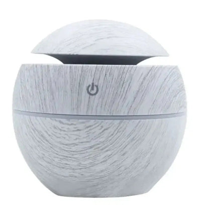 130 ml Ultrasonic Humidifier | Whisper Quiet <35 dB | USB Powered & LED Light | Includes Aromatherapy Function