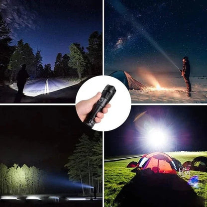 UltraBright Rechargeable Flashlight | 7000 Lumens, 500m Range