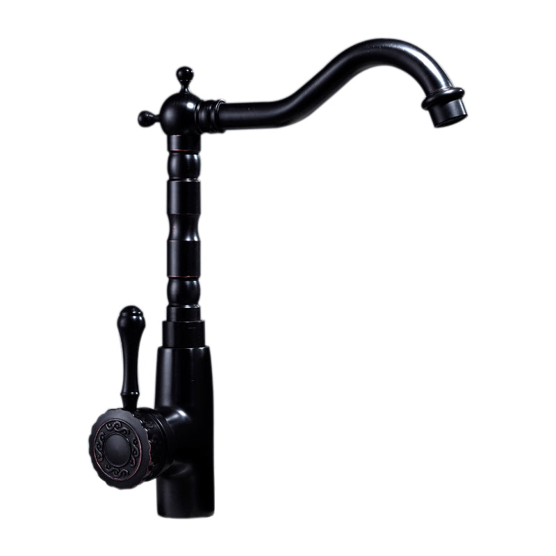 Glamorous Sink Faucet with Swivel Spout and Lever Handle