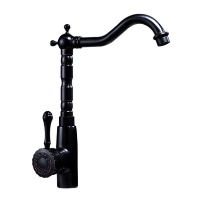 Glamorous Sink Faucet with Swivel Spout and Lever Handle