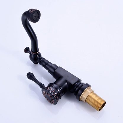 Glamorous Sink Faucet with Swivel Spout and Lever Handle