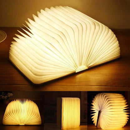 Touch-Control Ambient Light - LED Table Lamp in Book Design
