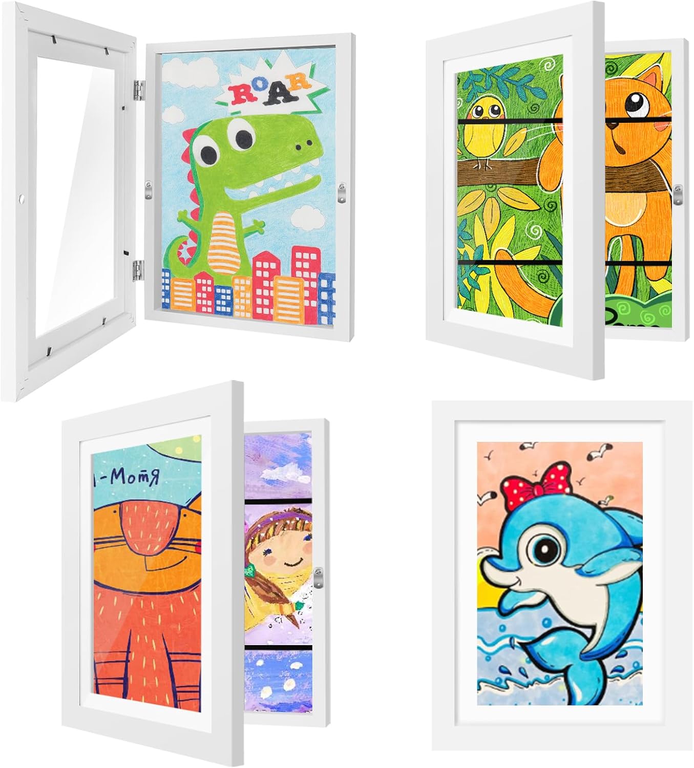 Magnetic Frame for Creative Display of Children's Artwork