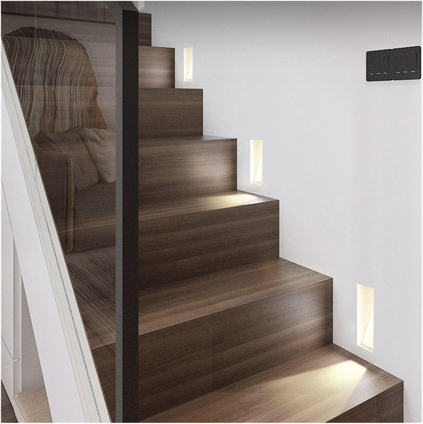 LED Wall Light for Stairs - Frameless Stainless Steel Design