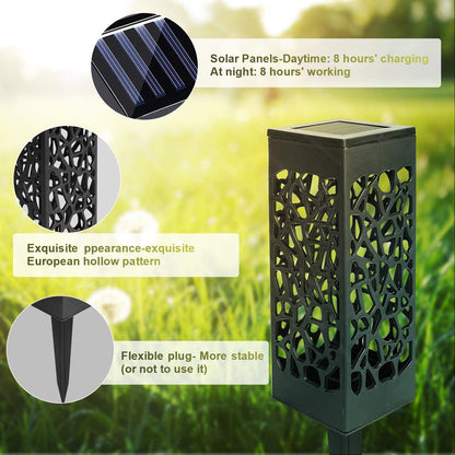 12-Pack LED Solar Garden Pathway Lights for Outdoor Illumination