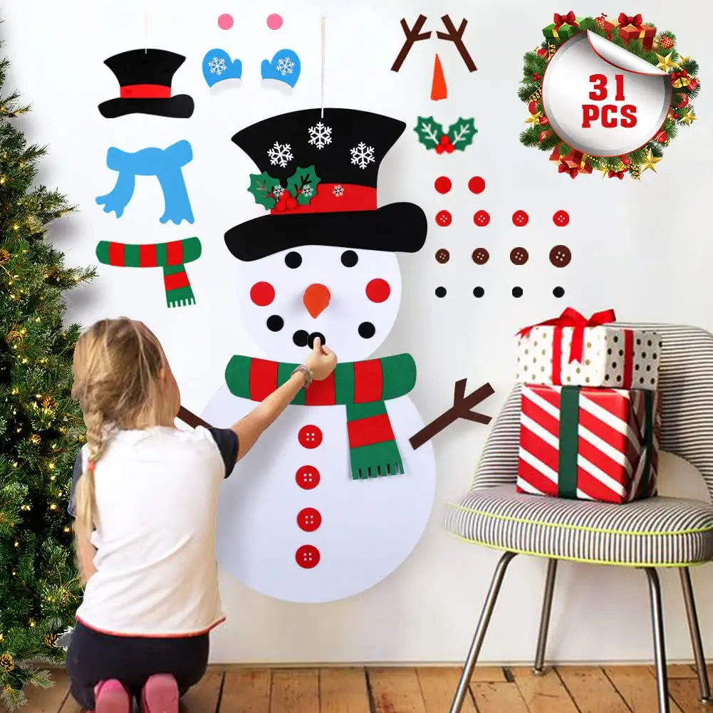 Create Your Own Festive Snowman Ornament Kit