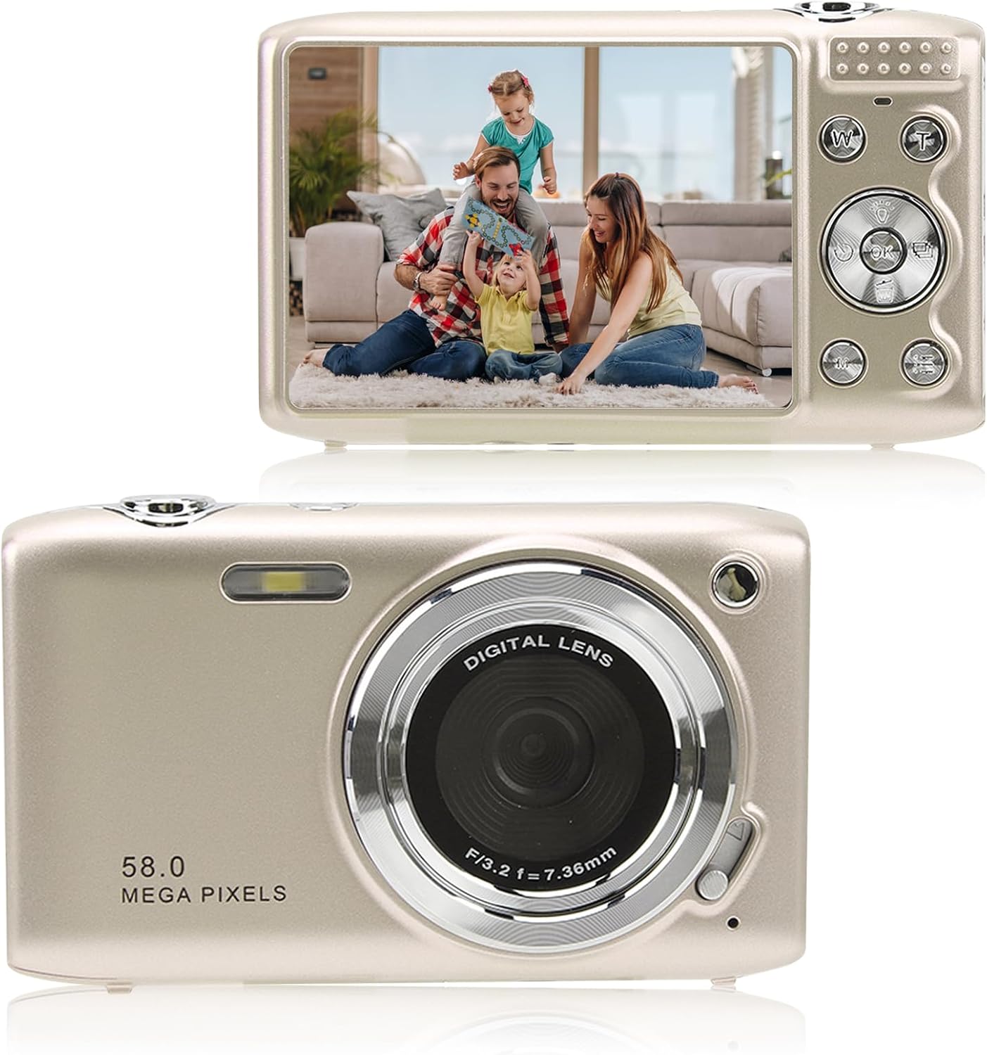 Digital Camera Compact Design with 4K Resolution