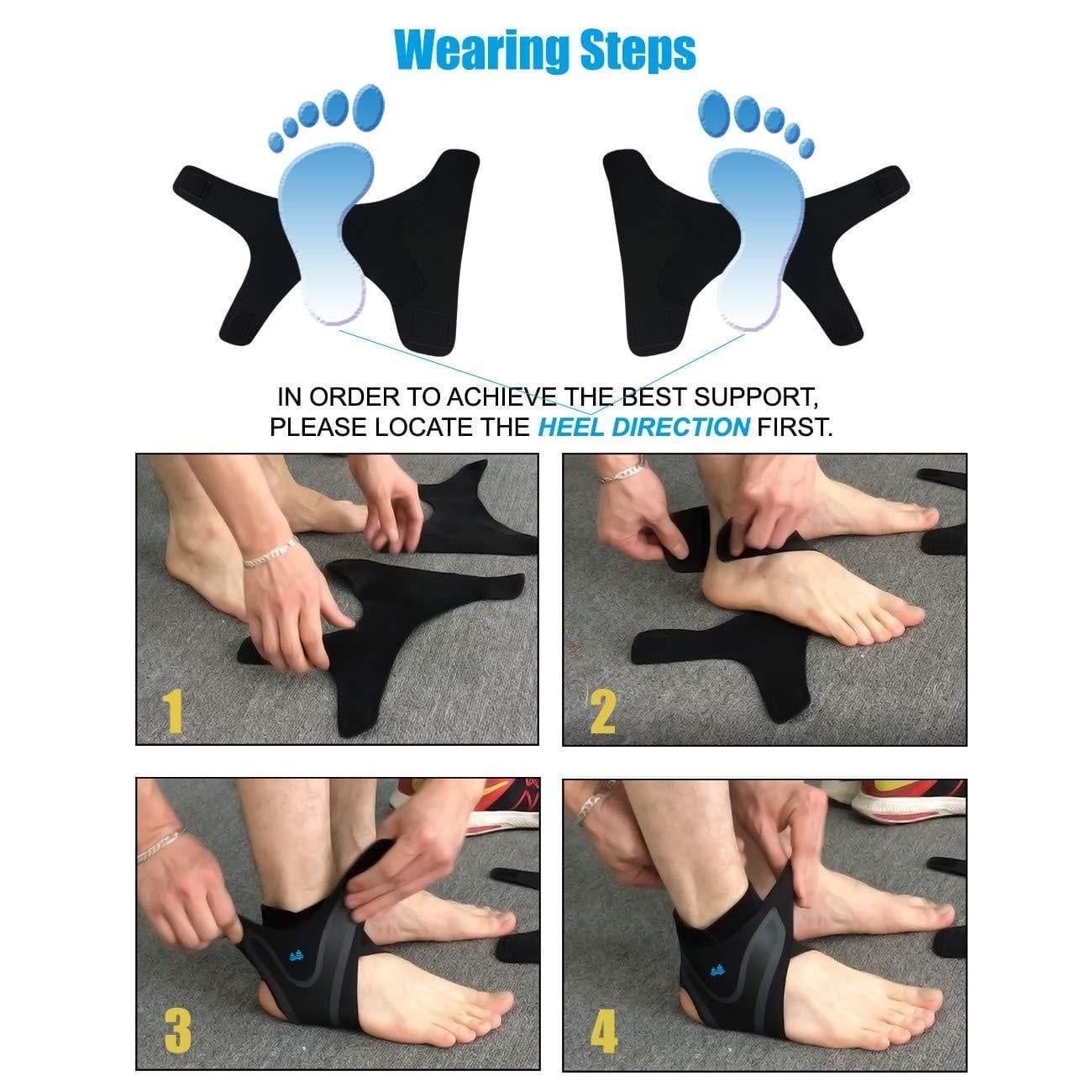 Ankle Support Wrap with Adjustable Fit