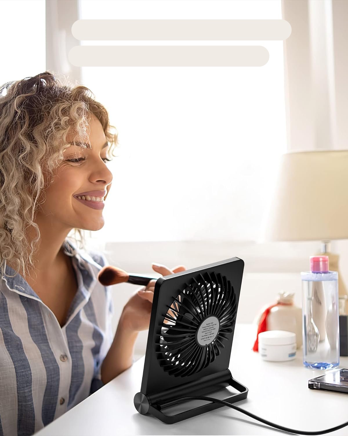 Compact Table Fan for Quiet Airflow – Silent Breeze Design