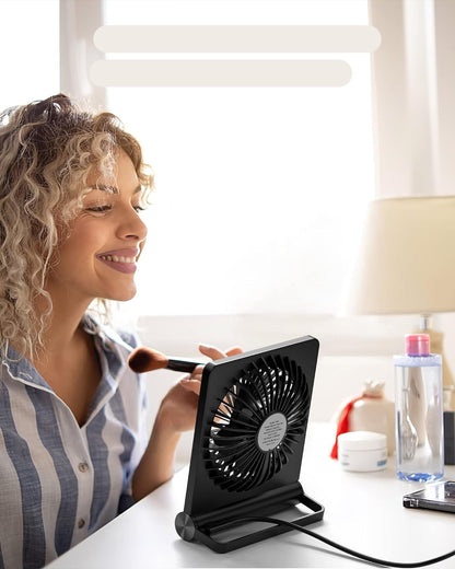 Compact Table Fan for Quiet Airflow – Silent Breeze Design