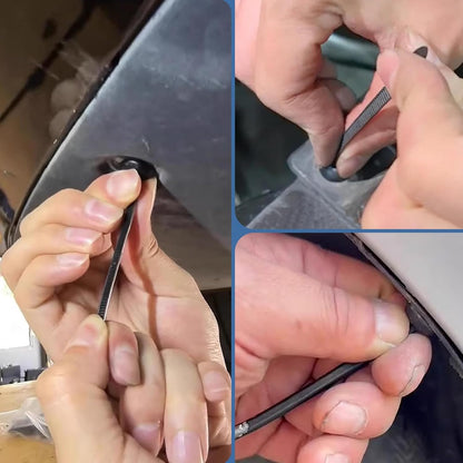Durable Vehicle Fastening Clips - 9 x 2 cm | Quick-Release Design | UV-Resistant Nylon