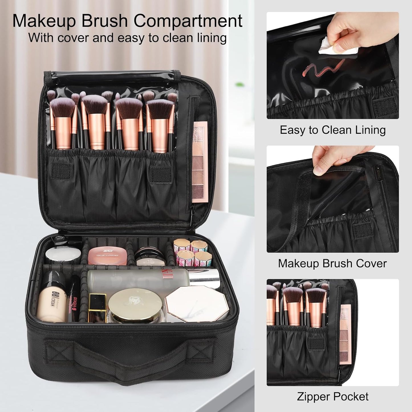 Compact Makeup Organizer for Effortless Travel
