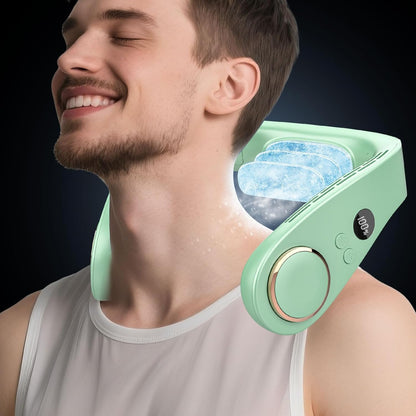 Bladeless Neck Fan with Cooling Plate and LED Display – Neck Cooler Pro