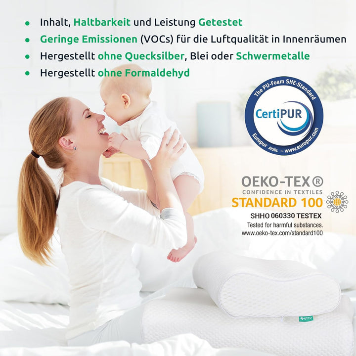 Ergonomic Orthopedic Neck Pillow for Comfortable Sleep