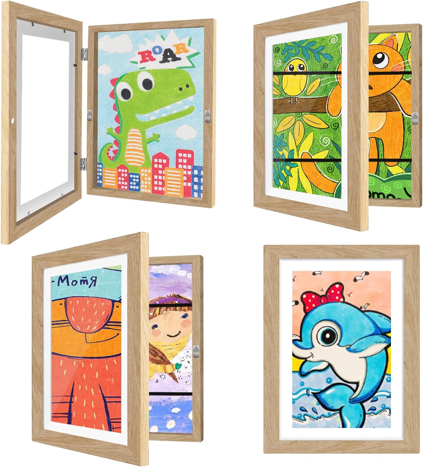 Magnetic Frame for Creative Display of Children's Artwork