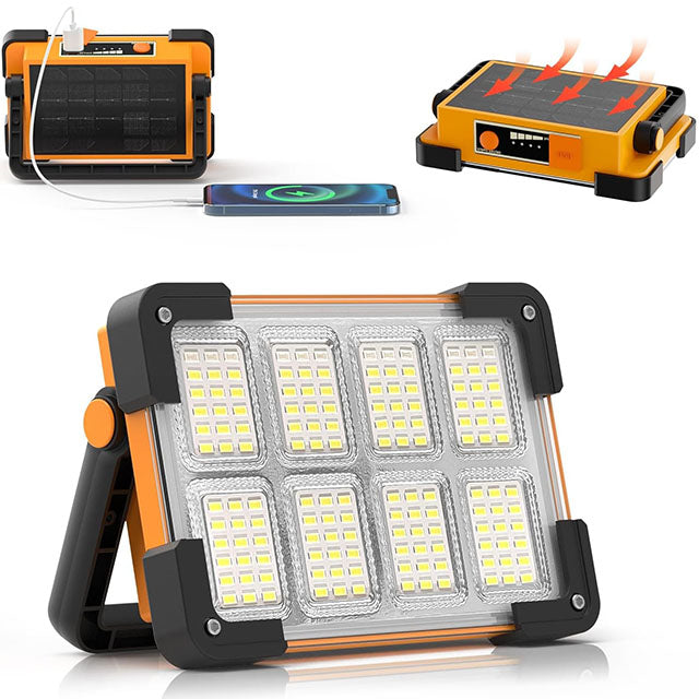 Solar Battery-Powered Compact LED Spotlight