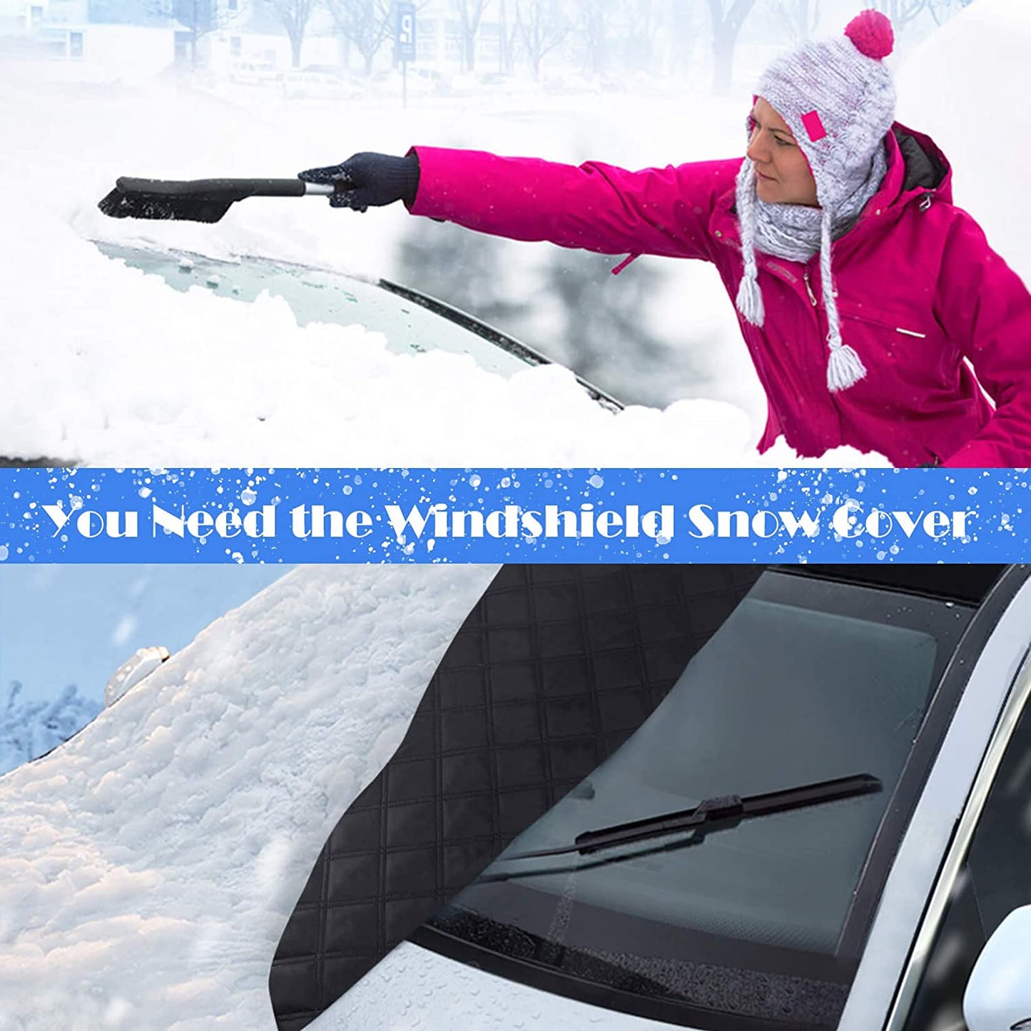 Magnetic Snow Protection Cover for Cars