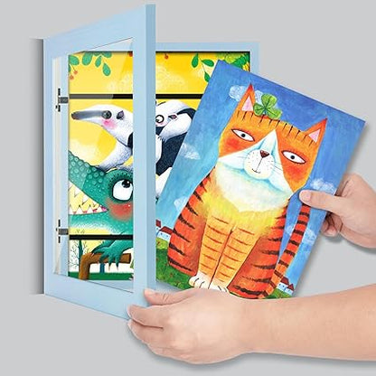 Magnetic Frame for Creative Display of Children's Artwork