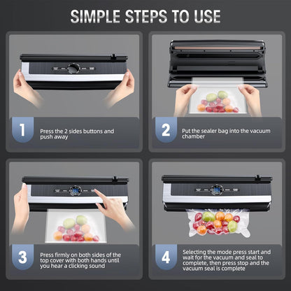 8-in-1 Vacuum Sealing Machine with Integrated Cutter