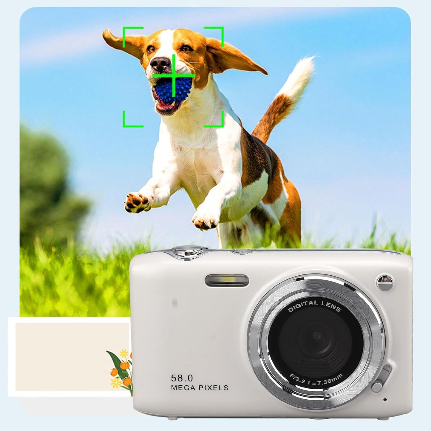 Digital Camera Compact Design with 4K Resolution
