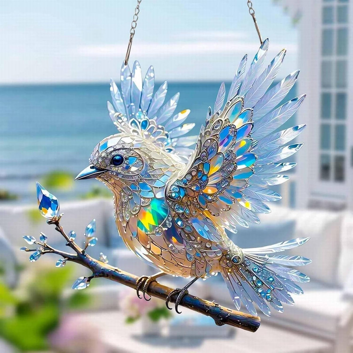 Stunning Crystal Avian Decor – Light-Reflecting Home Accent