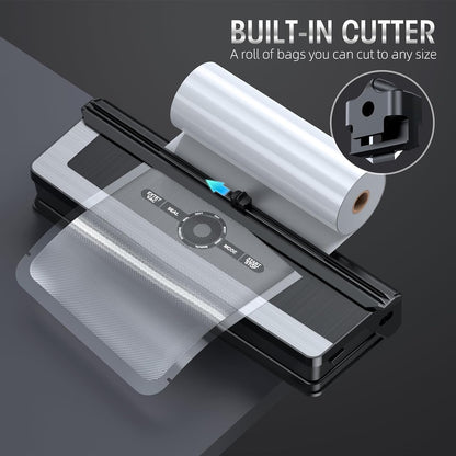 8-in-1 Vacuum Sealing Machine with Integrated Cutter