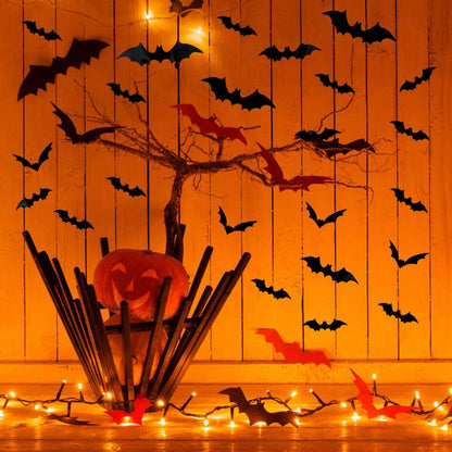 Halloween Wall Stickers for Home Decoration - 120 Piece Set