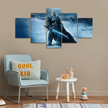 Majestic 5-Piece Canvas Art Set for Regal Homes