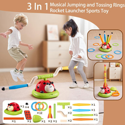 Adventure Exploration Set - 3-in-1 Ring Toss and Rocket Games