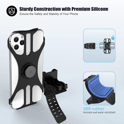 360° Rotating Removable Phone Holder for Bicycles