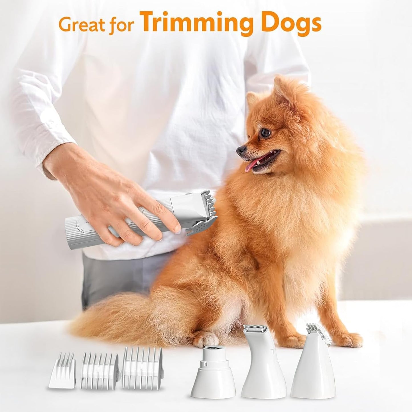 Ultimate 4-in-1 Cordless Pet Grooming Kit with Nail File