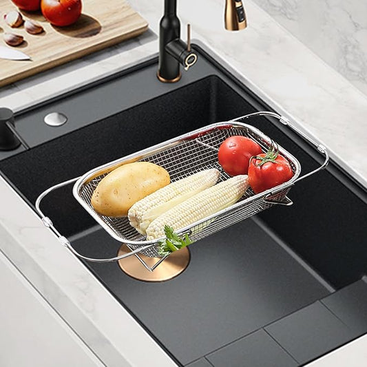 Collapsible Stainless Steel Sink Drain Basket