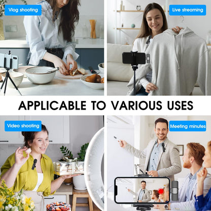 Dual Wireless Microphones for iPhone & iPad - Perfect for Creators