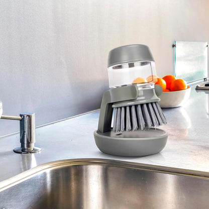 Dishwashing Brush with Soap Dispenser | Effortless Kitchen Cleaning Tool