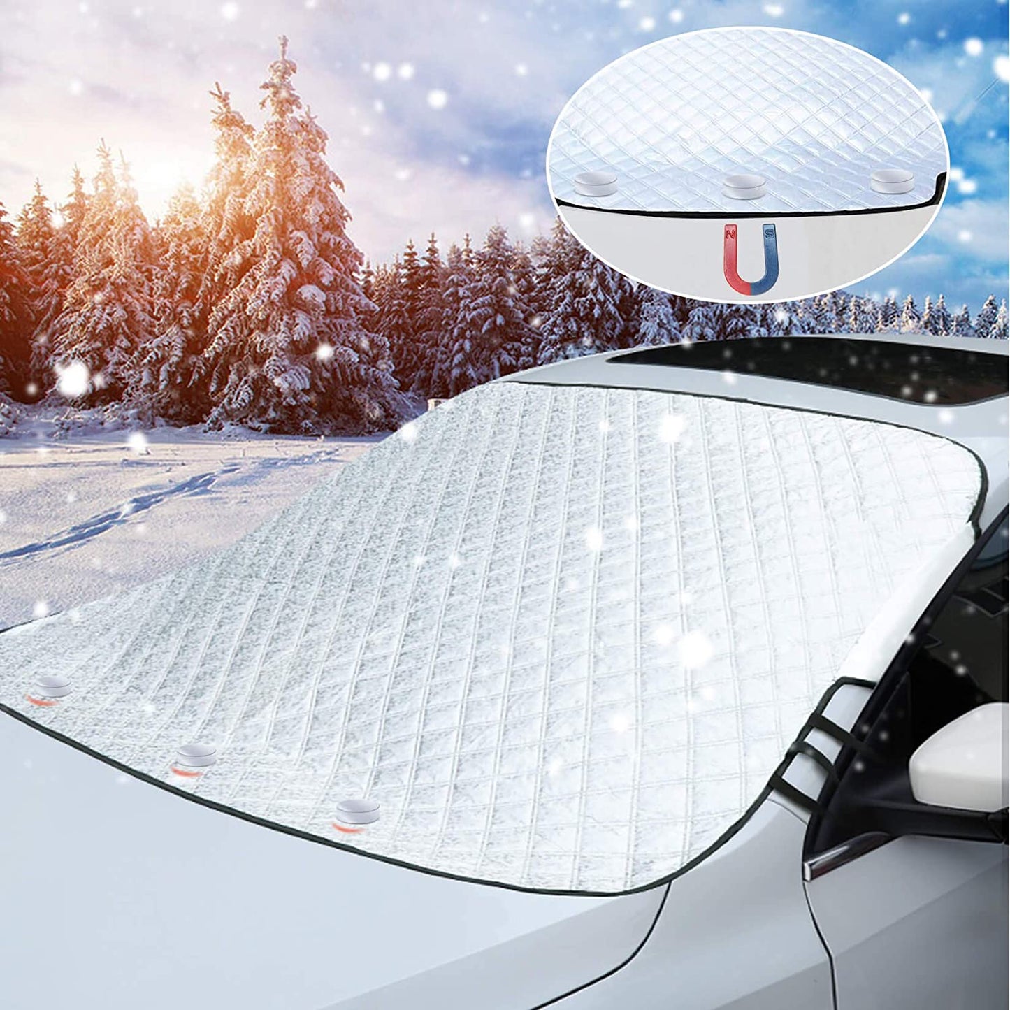 Magnetic Snow Protection Cover for Cars
