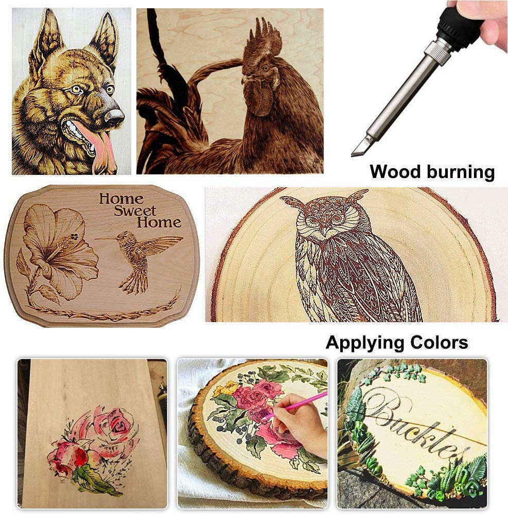 Wood Burning Kit with Pyrography Pen for Crafting