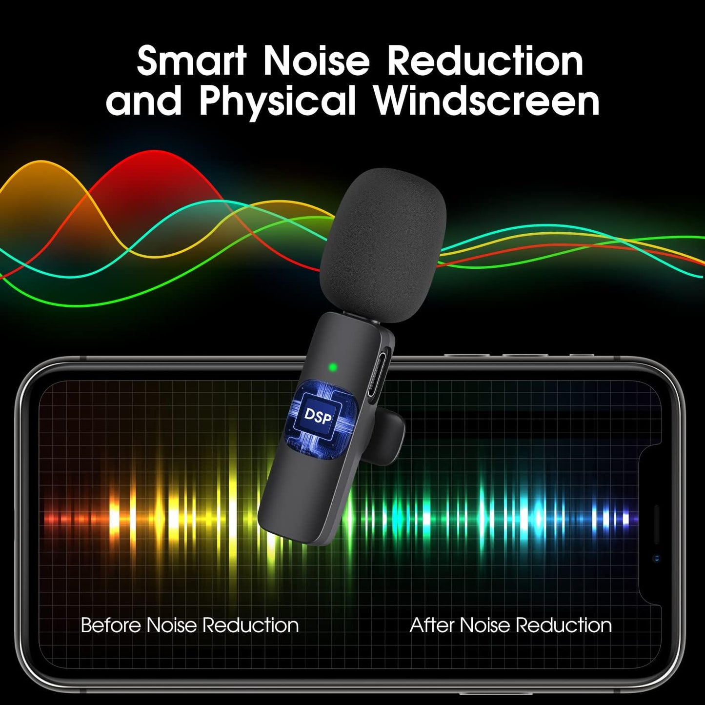 Dual Wireless Microphones for iPhone & iPad - Perfect for Creators