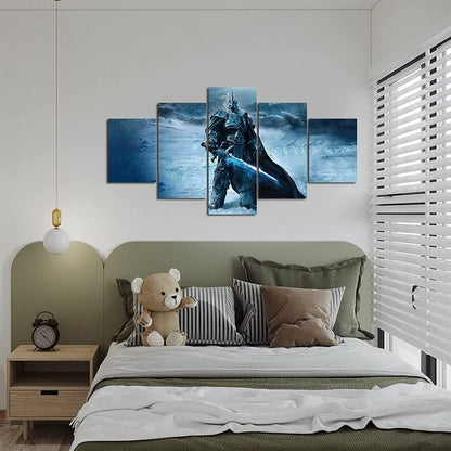 Majestic 5-Piece Canvas Art Set for Regal Homes