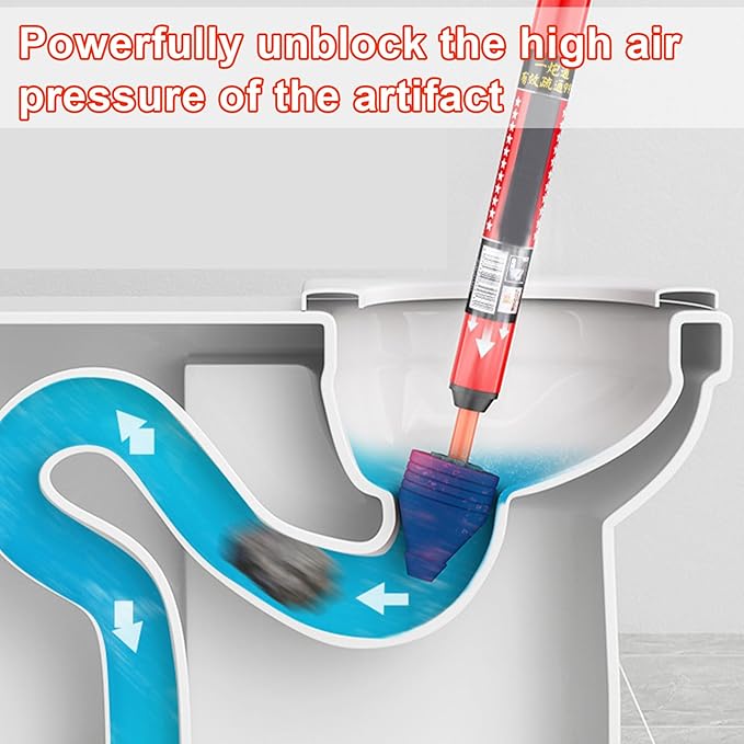 Eco-Friendly High-Pressure Drain Cleaner for Toilets & Sinks