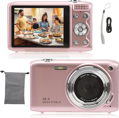 Digital Camera Compact Design with 4K Resolution