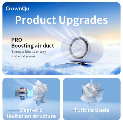 Rechargeable Clip-On Waist Fan with 360° Rotation and 3 Speed Settings