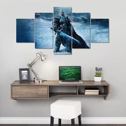 Majestic 5-Piece Canvas Art Set for Regal Homes