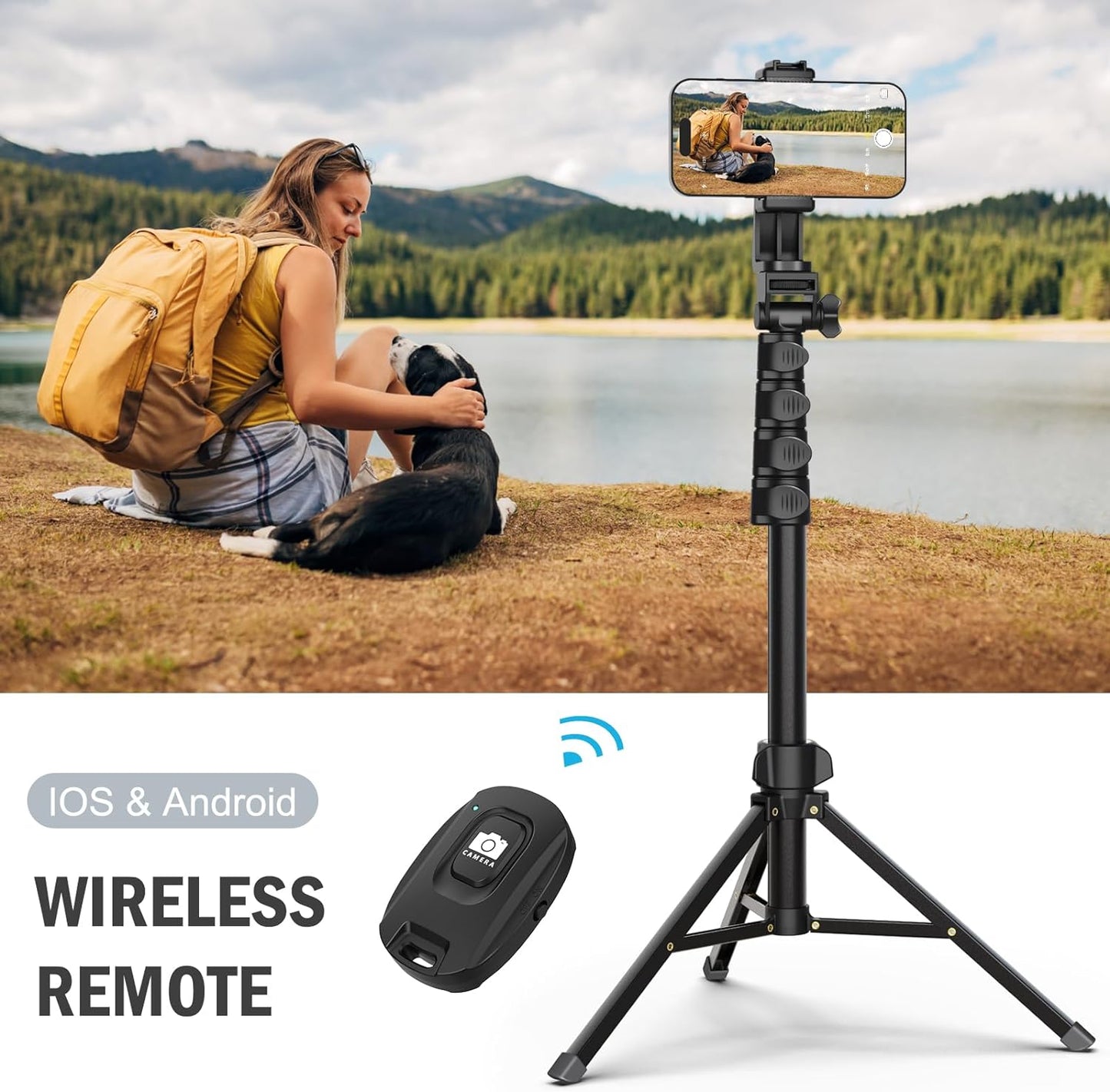 Compact Tripod for Mobile Phones and Cameras