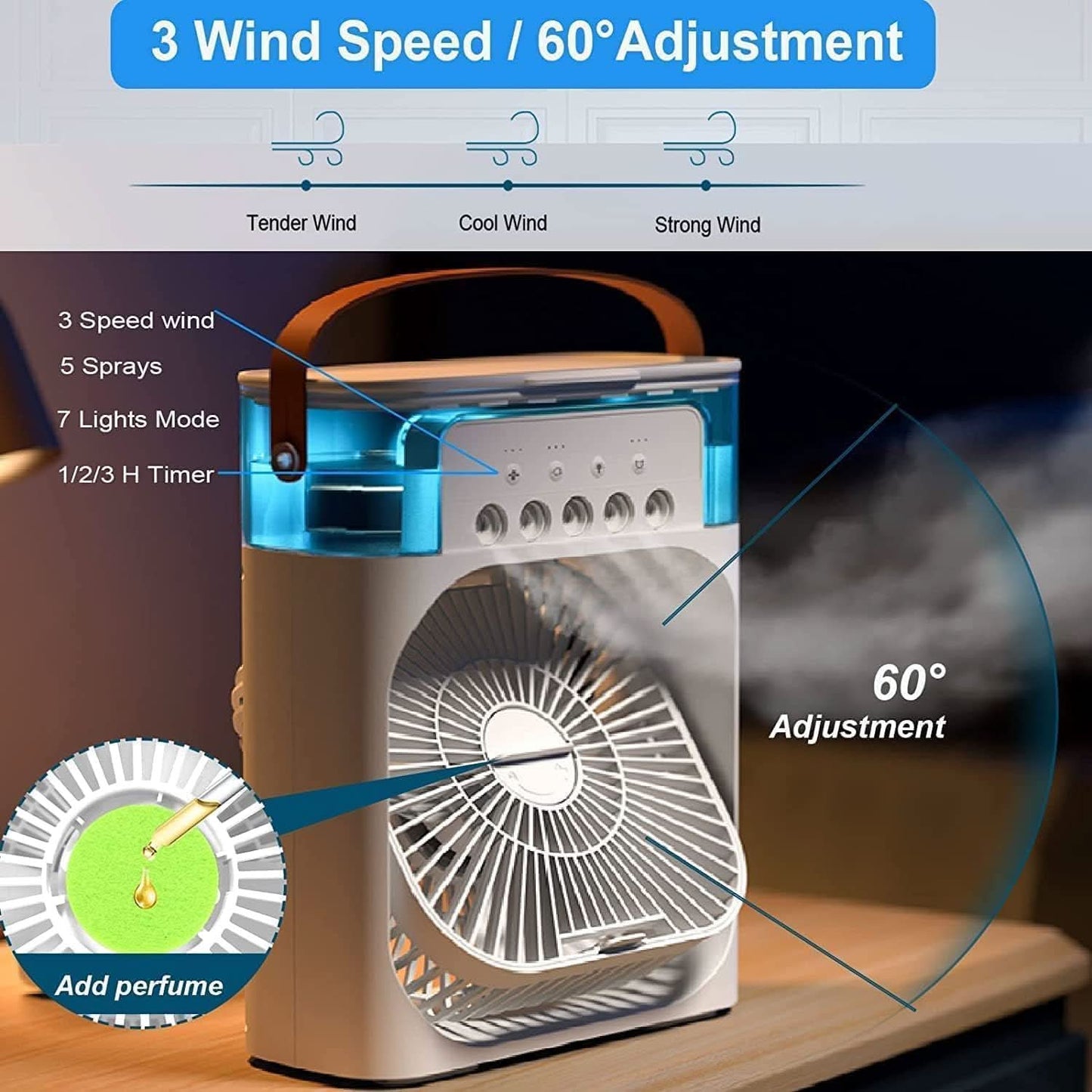 Compact Personal Air Cooler for Refreshing Comfort