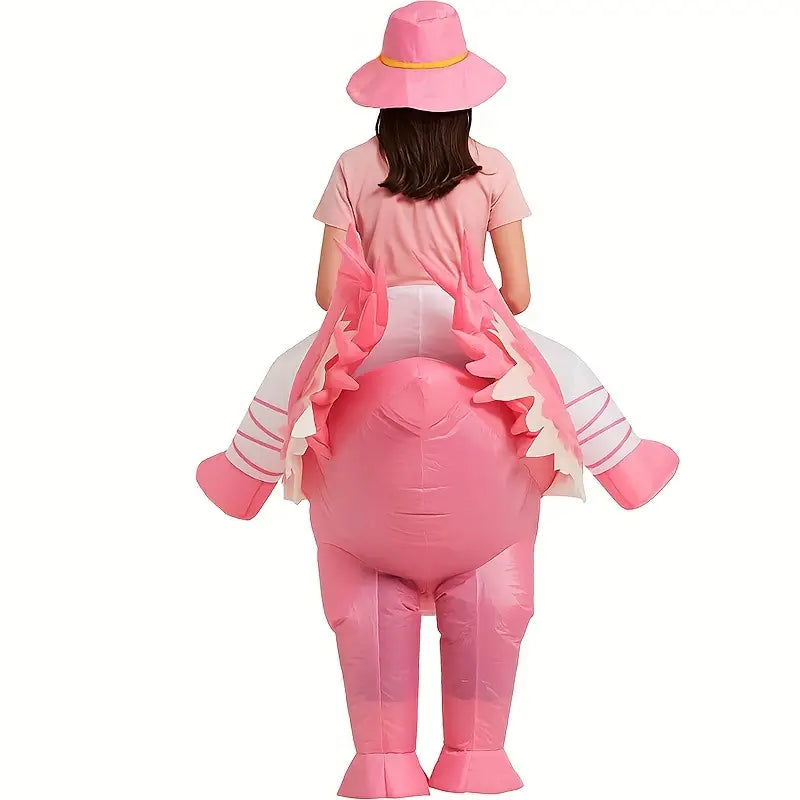 Inflatable Flamingo Costume for Carnival and Festive Events
