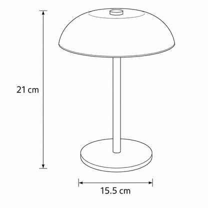 Touch-Controlled Table Lamp with Rechargeable Design
